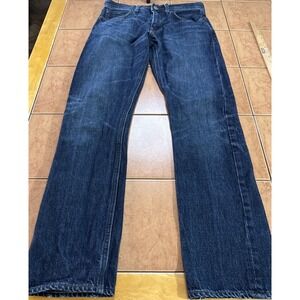 J.Crew Men's Jeans 770 Blue Denim Size‎ 29 x 31 Cotton Selvedge Dark Wash